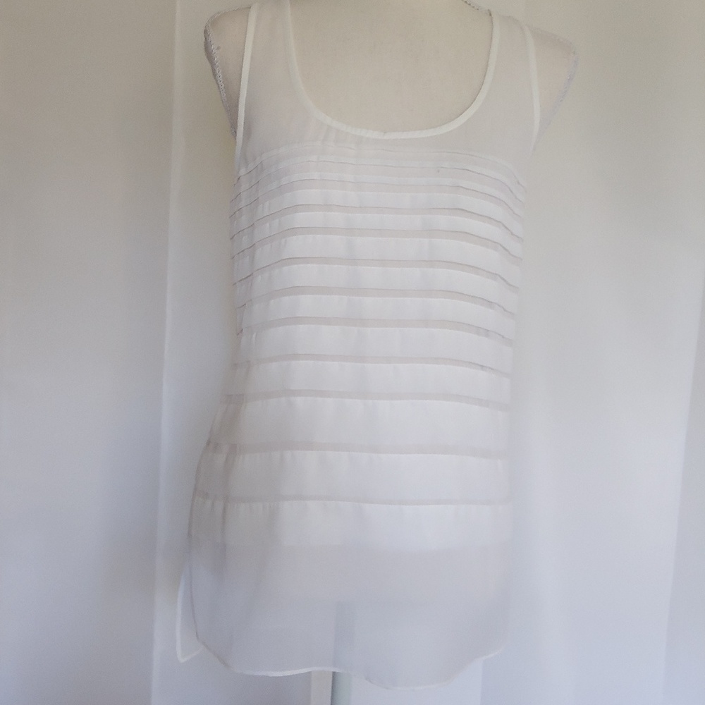 NWT Guess White Sleeveless Top